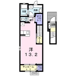 プリムローズ　ＫＳ２の物件間取画像